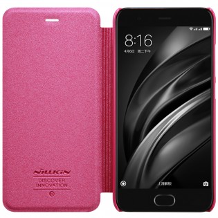 Чехол книжка Nillkin Sparkle Leather SP-LC XM для смартфонов Xiaomi Mi 6 Red